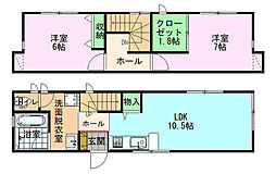 マシェリ 2LDKの間取図画像
