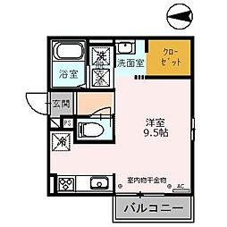 Sakura ワンルームの間取図画像
