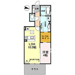 Seraphinite 1LDKの間取図画像