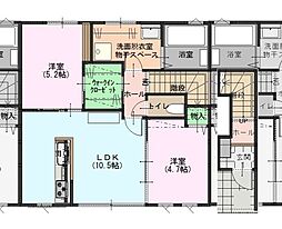 トライドル1 2LDKの間取図画像