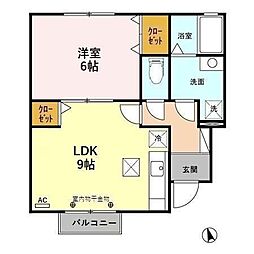 ダイワジョイ 1LDKの間取図画像