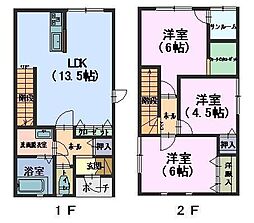 海岸通り 3LDKの間取図画像
