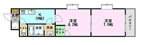 デューン 408 ｜ 石川県河北郡内灘町字大清台（賃貸アパート2K・4階・39.00㎡） その2