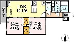 間取図画像 2LDK