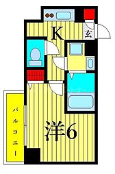 間取図画像 1K