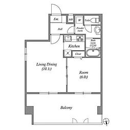 間取図画像 1LDK