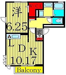 間取図画像 1LDK