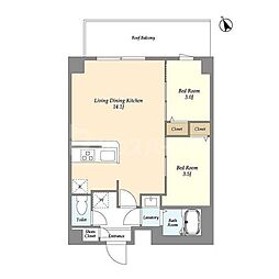 間取図画像 2LDK