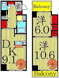 間取図画像 2DK