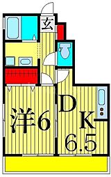 リブェール 1DKの間取図画像