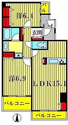 セザール第2東綾瀬公園 4階/403