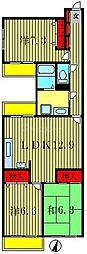 ラ・ポール七番館 3LDKの間取図画像