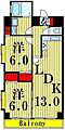 SPRINGCOURT5階15.2万円