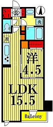 PARKSIDEVILLA 1LDKの間取図画像