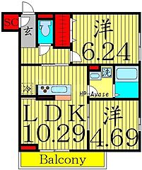 物件の間取り