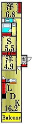 レガリア 2SLDKの間取図画像