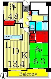 ミ・アモール 2LDKの間取図画像