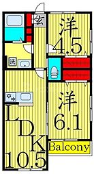 (仮称)足立区中央本町3丁目新築 2LDKの間取図画像