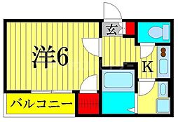 ドエルシバマタ 1Kの間取図画像