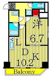 GRANDFORCE綾瀬2 1LDKの間取図画像