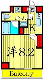 アーバンパーク綾瀬 1Kの間取図画像