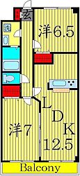 SPRINGCOURT 2LDKの間取図画像