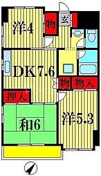 グランドマンション金子 3DKの間取図画像