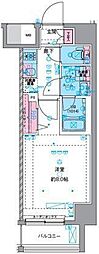 GENOVIA四ツ木 1Kの間取図画像