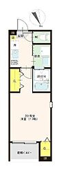 ハーモニーテラス柴又VIII 1Kの間取図画像