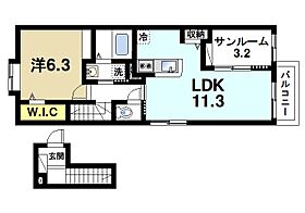 奈良県奈良市南京終町4丁目（賃貸アパート1LDK・2階・50.74㎡） その2