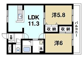 エムーズ・C  ｜ 奈良県磯城郡田原本町大字阪手（賃貸マンション2LDK・2階・51.66㎡） その2