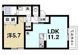 アンテレクテュエル  ｜ 奈良県桜井市大字阿部（賃貸アパート1LDK・2階・40.43㎡） その2