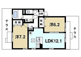 カーサフルーレI  ｜ 奈良県奈良市法華寺町（賃貸アパート2LDK・1階・57.93㎡） その2