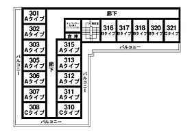 みらいの家　南紀寺 3FAタイプ ｜ 奈良県奈良市南紀寺町2丁目（賃貸アパート1R・2階・11.18㎡） その2