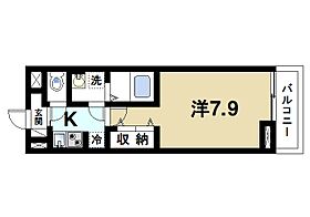 奈良県大和郡山市東岡町（賃貸アパート1K・3階・26.09㎡） その2