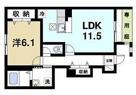 ゆめな都2番館  ｜ 奈良県磯城郡田原本町大字宮古（賃貸アパート1LDK・1階・46.23㎡） その2