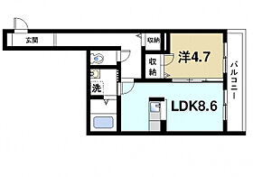 奈良県奈良市富雄北1丁目（賃貸マンション1LDK・2階・40.87㎡） その2