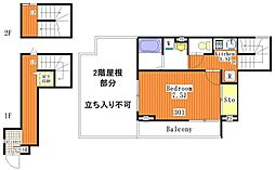 ネオコーポフロラ1 1Kの間取図画像