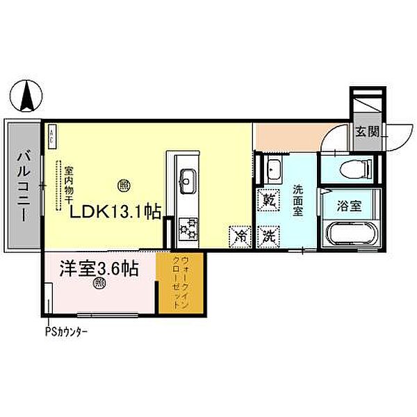 D-ROOM　W・H 201｜和歌山県和歌山市今福5丁目(賃貸アパート1LDK・2階・44.53㎡)の写真 その2