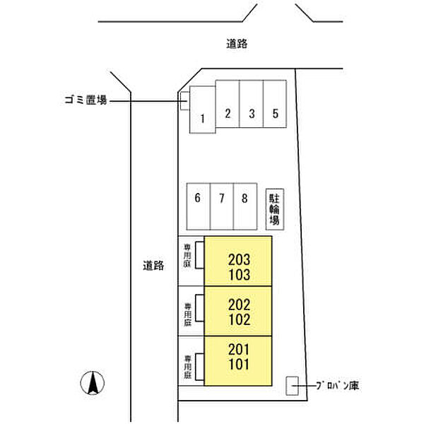 ファミーユ 102｜和歌山県和歌山市神前(賃貸アパート1LDK・1階・35.48㎡)の写真 その3