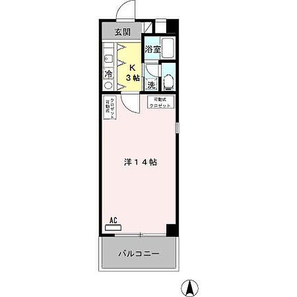 ＲＩＳＥ ＣＯＵＲＴ ＢＷ 502｜和歌山県和歌山市東蔵前丁(賃貸マンション1K・5階・36.00㎡)の写真 その2