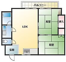 宝マンション 402 ｜ 和歌山県有田郡広川町大字広563-1（賃貸マンション2LDK・4階・55.00㎡） その2