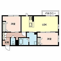 シャーメゾンＭ’ｓ 203 ｜ 和歌山県和歌山市松島36-24（賃貸アパート2LDK・1階・58.28㎡） その2