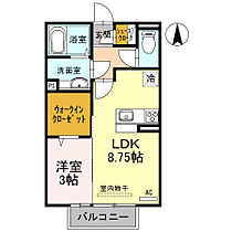 D-room東高松II 202 ｜ 和歌山県和歌山市東高松2丁目5-33（賃貸アパート1LDK・2階・33.39㎡） その2