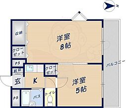 エス・ティマンション旭町 2Kの間取図画像