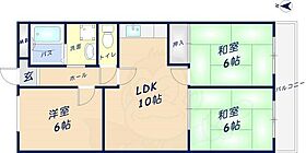 大阪府東大阪市島之内２丁目12番18号（賃貸マンション3LDK・6階・60.70㎡） その2