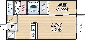 大阪府東大阪市下六万寺町２丁目2番19号（賃貸アパート1LDK・1階・38.49㎡） その2