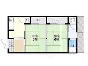 梅里園  ｜ 大阪府東大阪市日下町４丁目4番57号（賃貸アパート2DK・2階・39.96㎡） その2