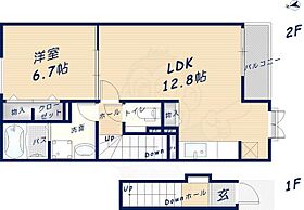 大阪府東大阪市吉田３丁目5番27号（賃貸アパート1LDK・2階・51.40㎡） その2