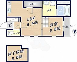 間取図画像 1SLDK